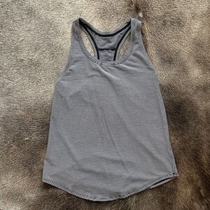 Lululemon Striped Gray Women's Tank Top